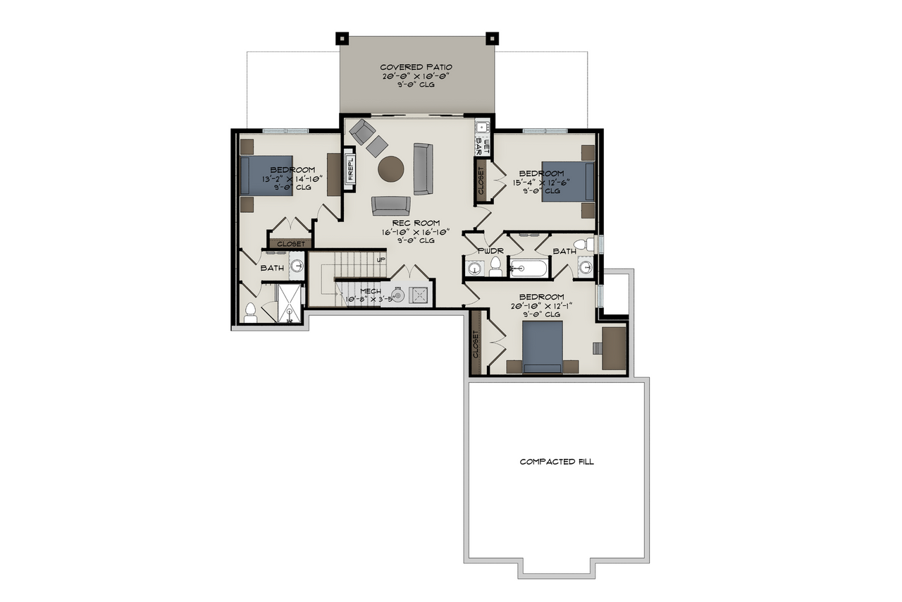 Modern House Plan - Sugar Maple 87098 - Basement Floor Plan