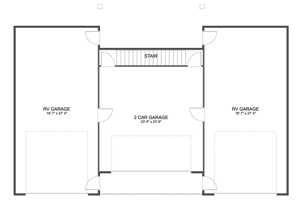 Craftsman House Plan - Victoria Garage 12373 - 1st Floor Plan
