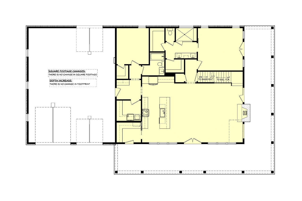 Farmhouse House Plan - Summerton 16743 - Optional Floor Plan