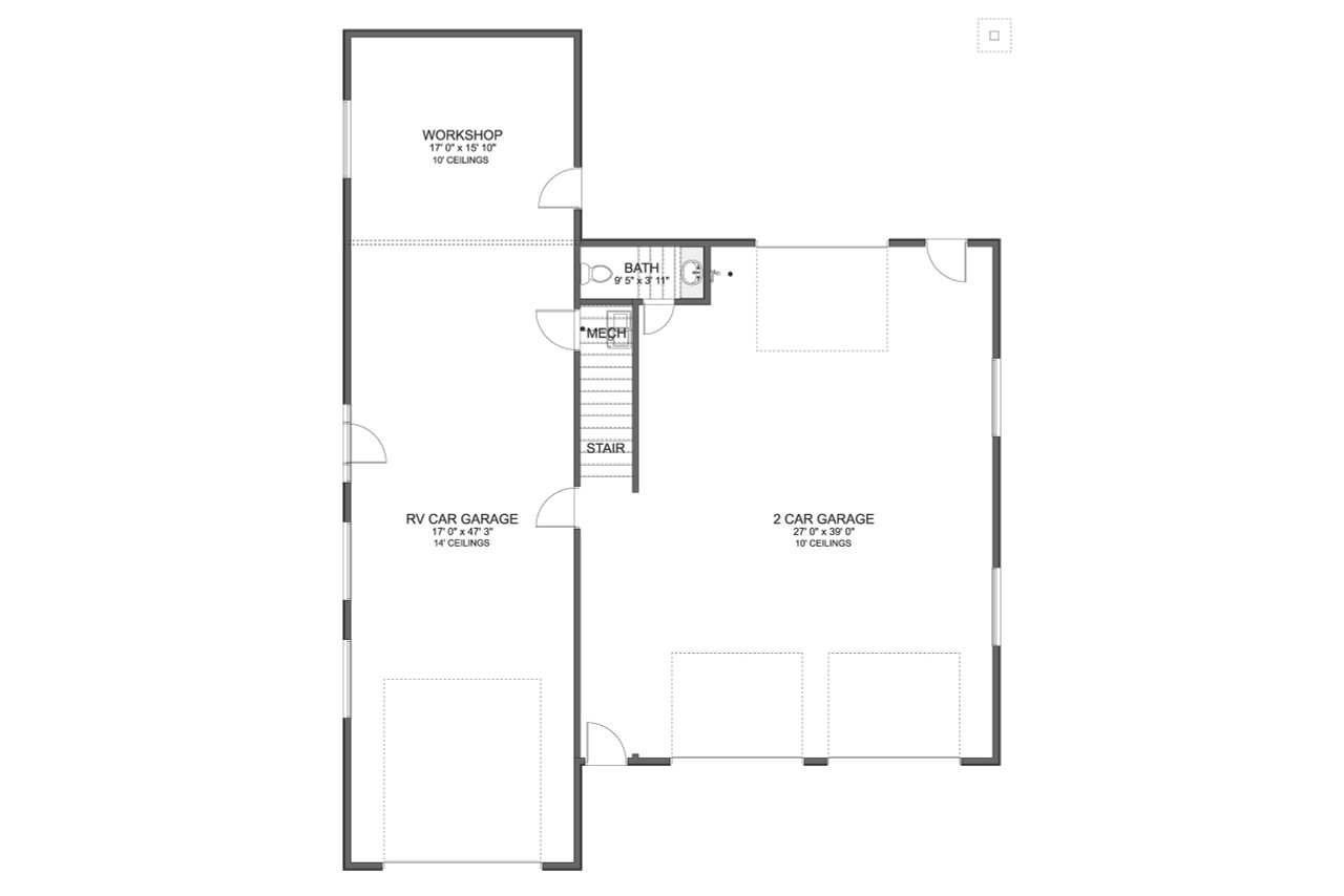 Contemporary House Plan - Schueler 99404 - 1st Floor Plan