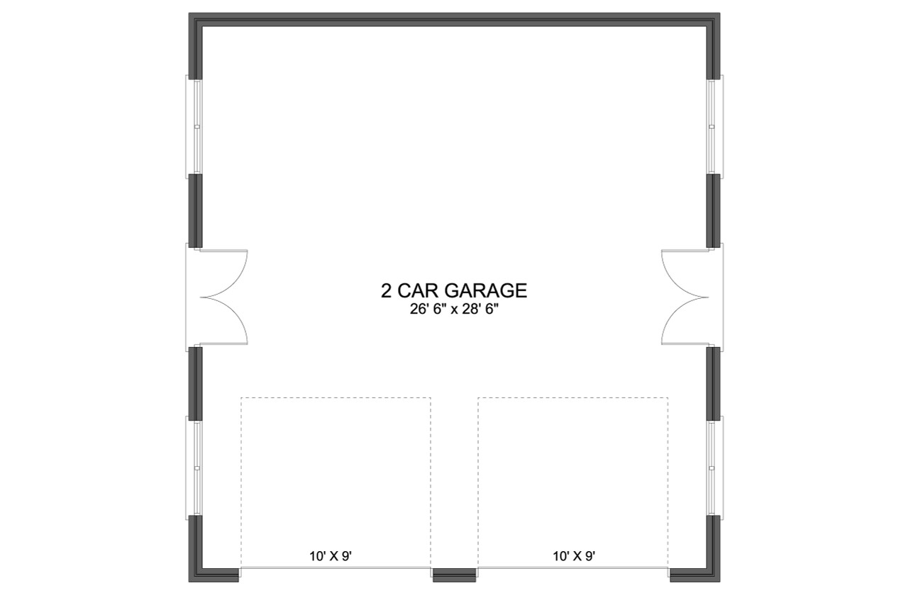 European House Plan - Simons Garage 63132 - 1st Floor Plan