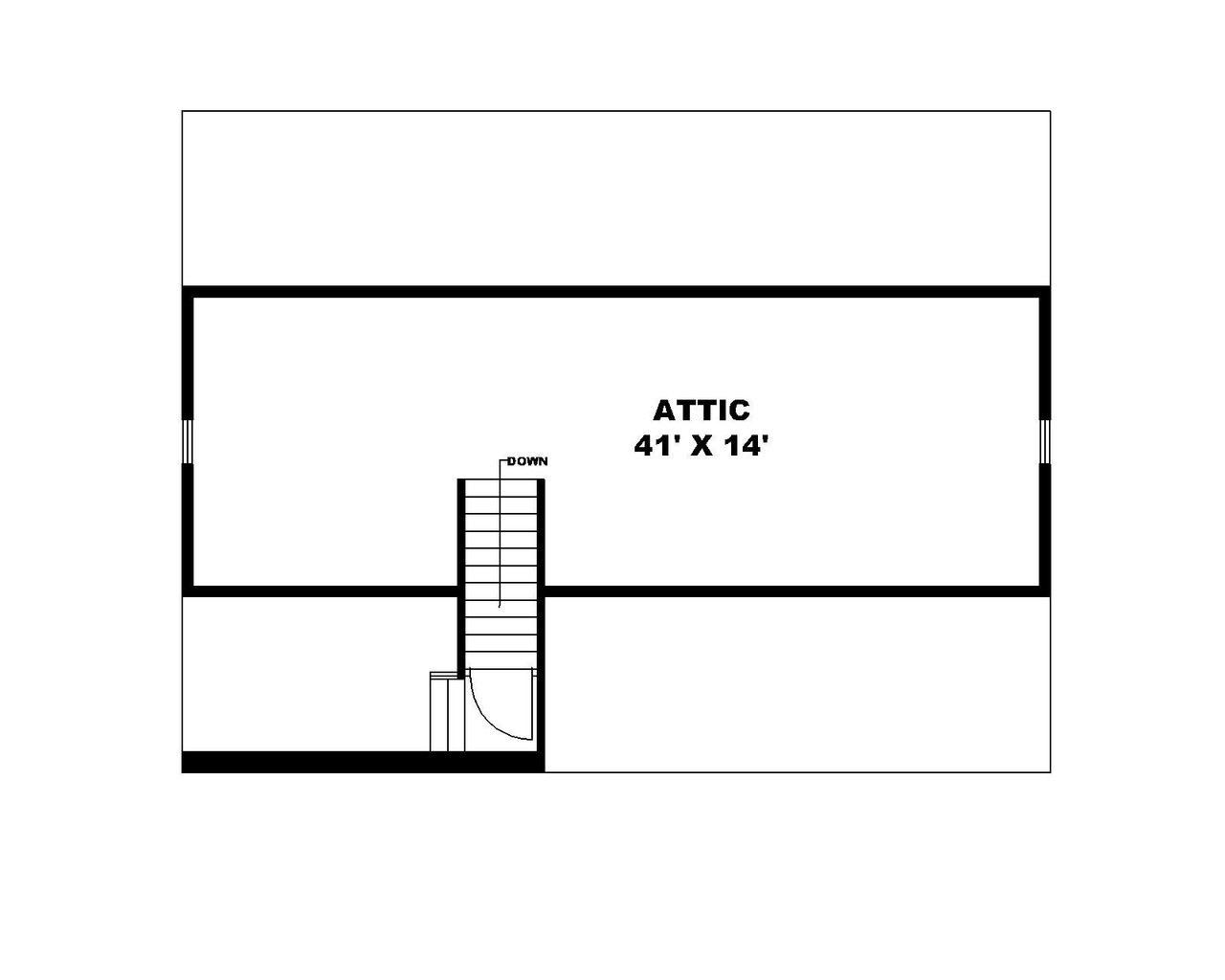 Cottage House Plan - 55625 - 2nd Floor Plan
