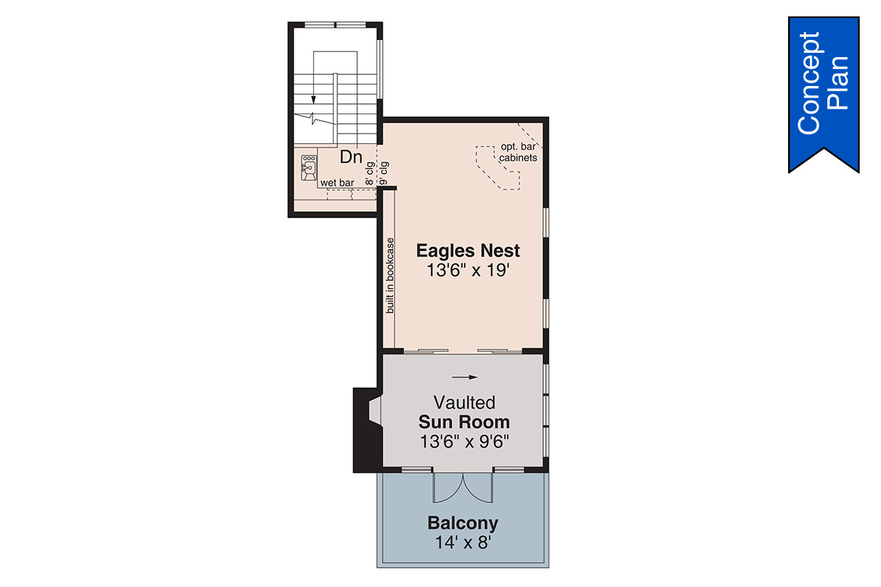 Contemporary House Plan - Lakeland 72813 - 2nd Floor Plan