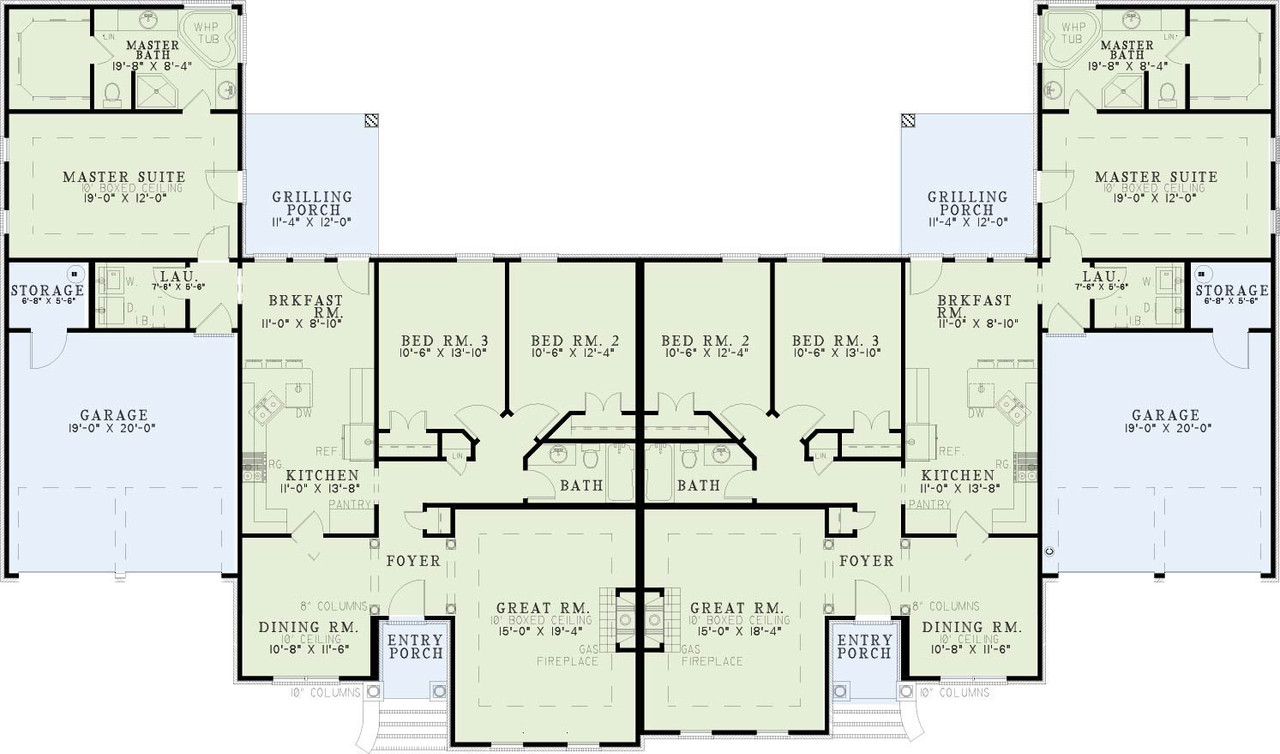 Traditional House Plan - Carriage Hill II 42789 - 1st Floor Plan
