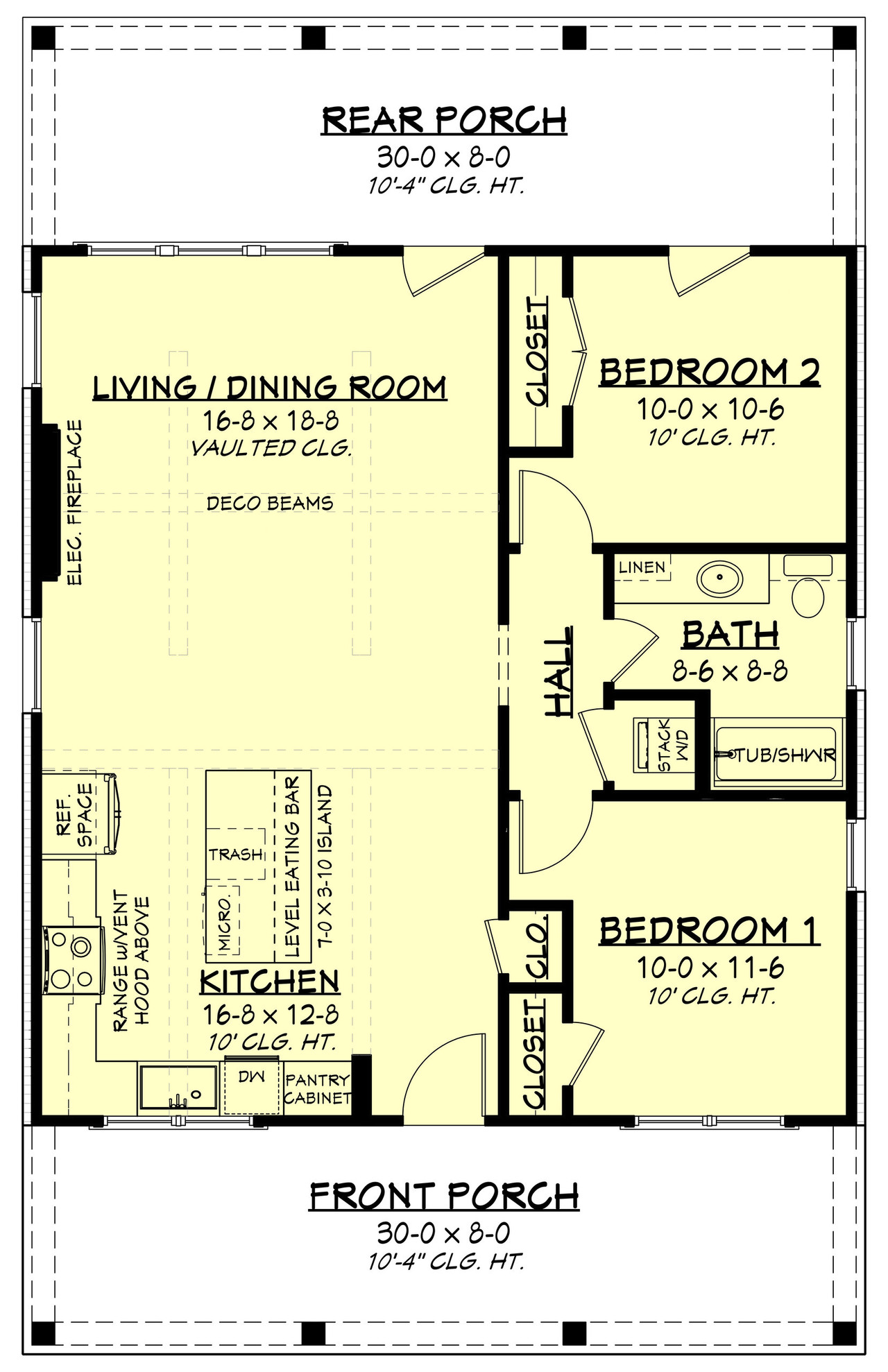 Farmhouse House Plan - Knoll Top 49437 - 1st Floor Plan