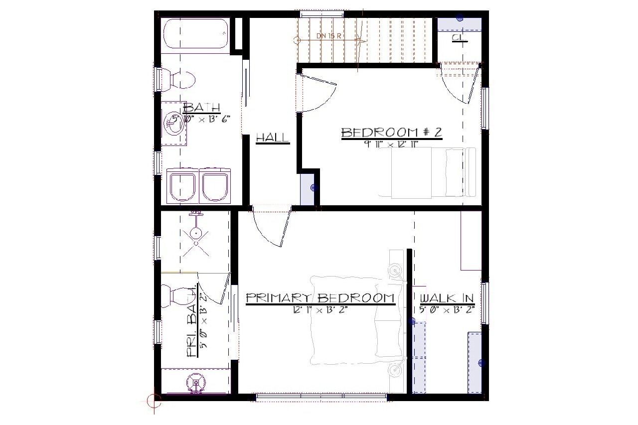 Mountain Rustic House Plan - Kennebec II 30204 - 2nd Floor Plan