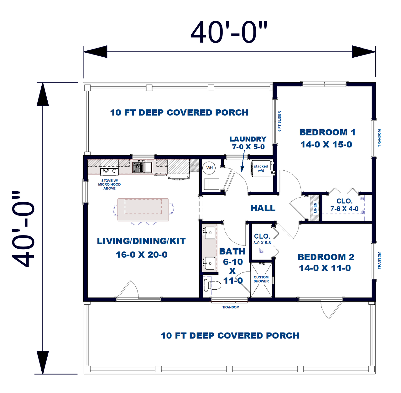 Farmhouse House Plan - 84583 - 1st Floor Plan