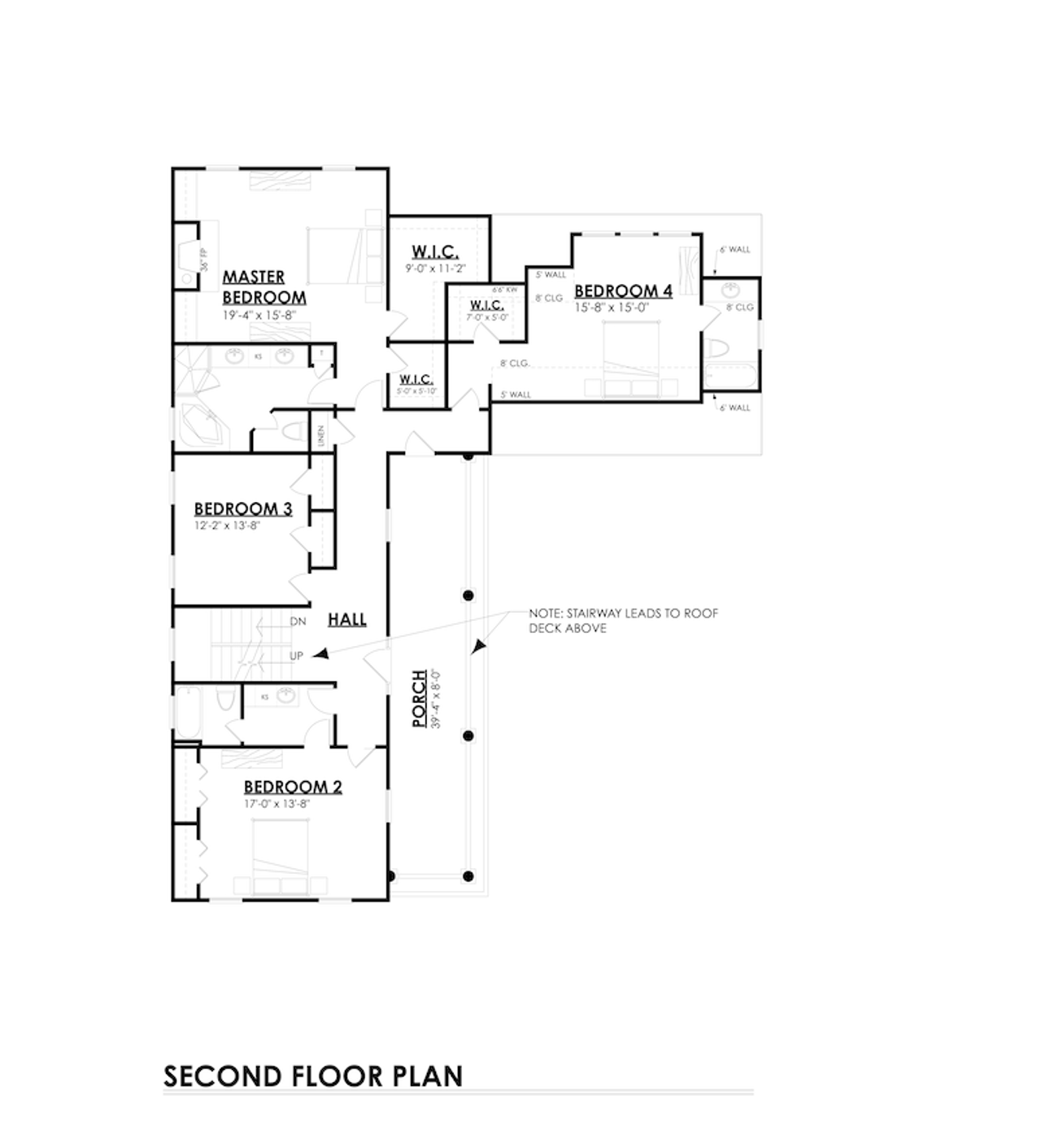 Secondary Image - Classic House Plan - Charleston Avenue  24729 - 2nd Floor Plan