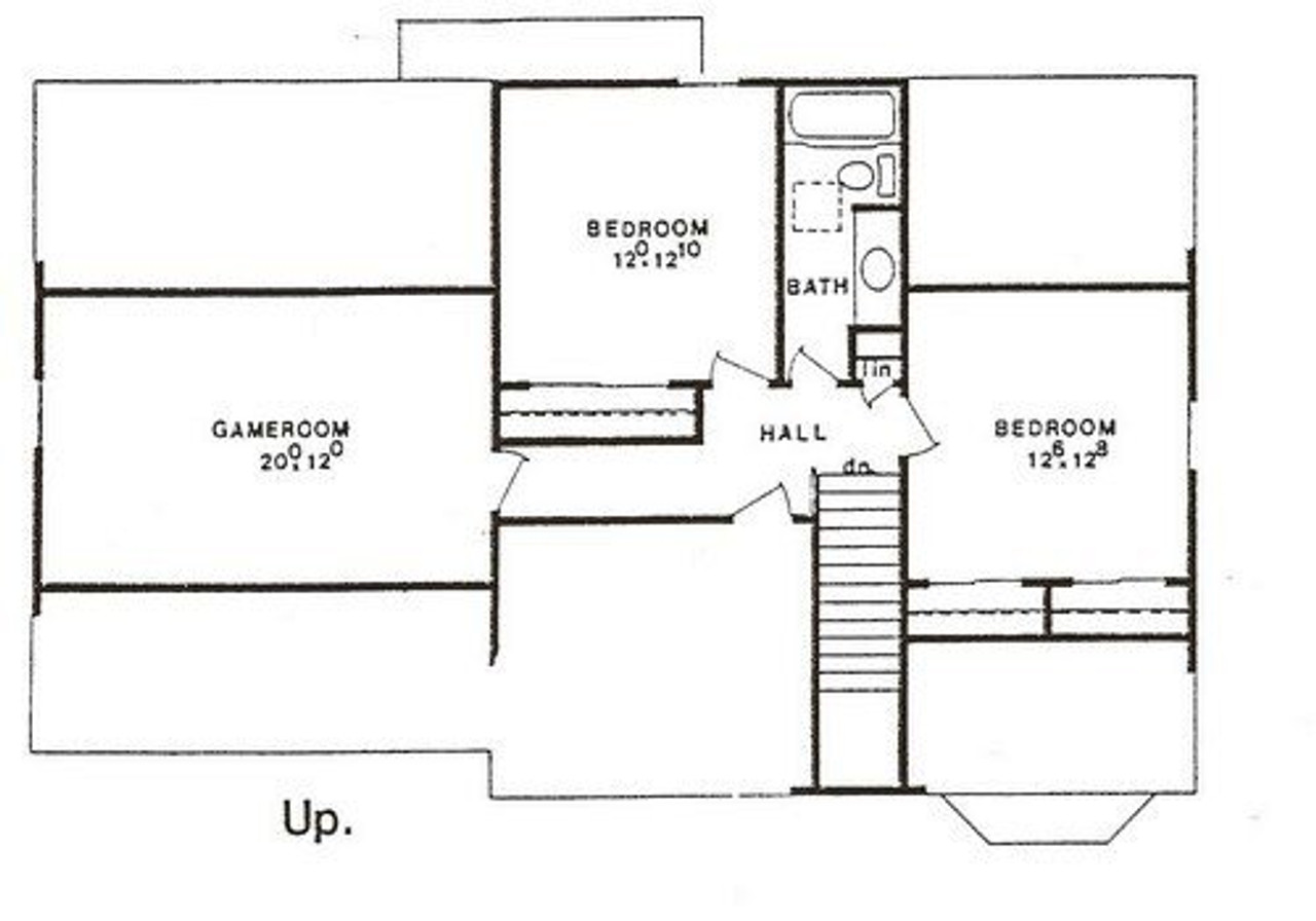 Secondary Image - Colonial House Plan - 53902 - 2nd Floor Plan