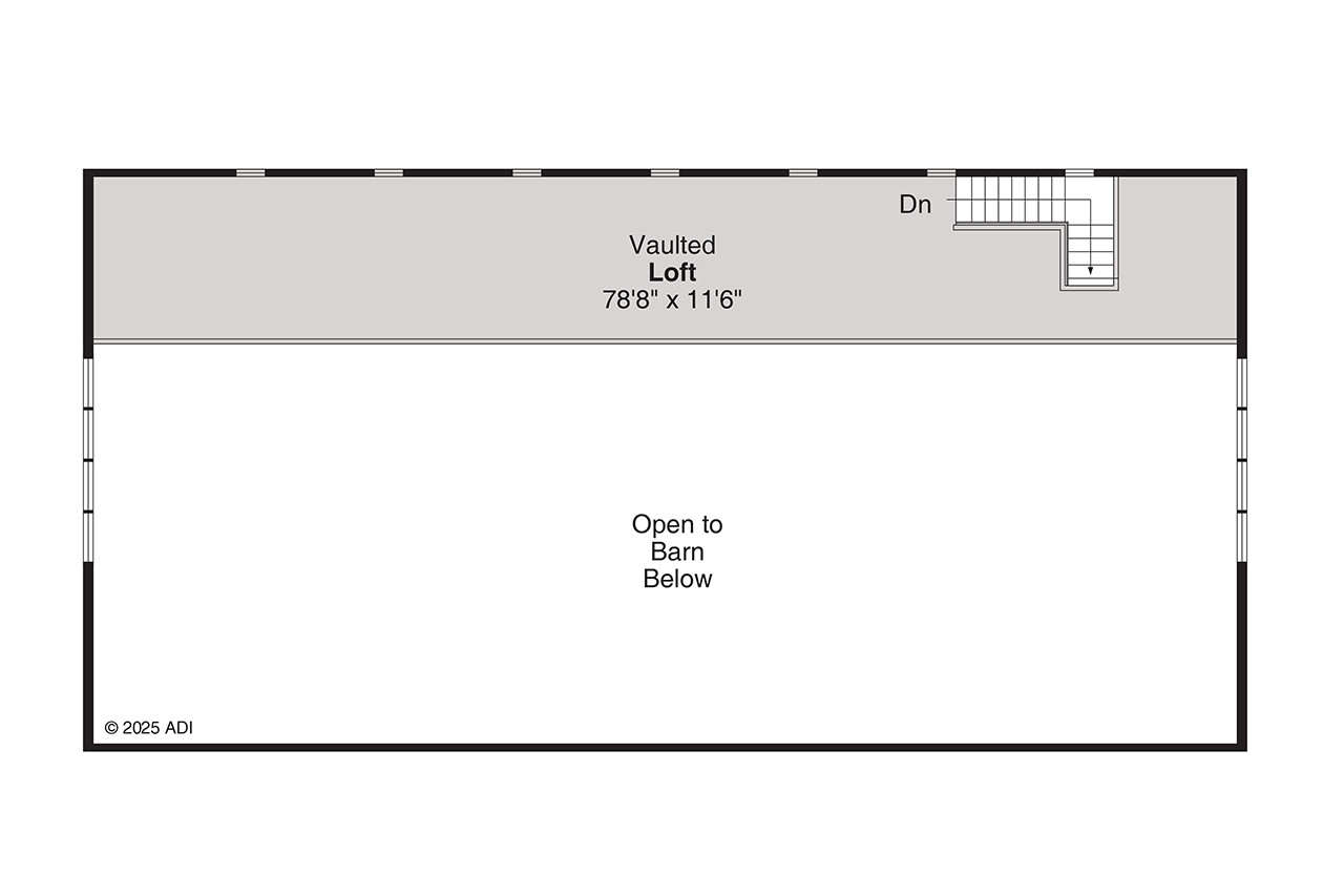 Secondary Image - Farmhouse House Plan - Garage 84899 - 2nd Floor Plan