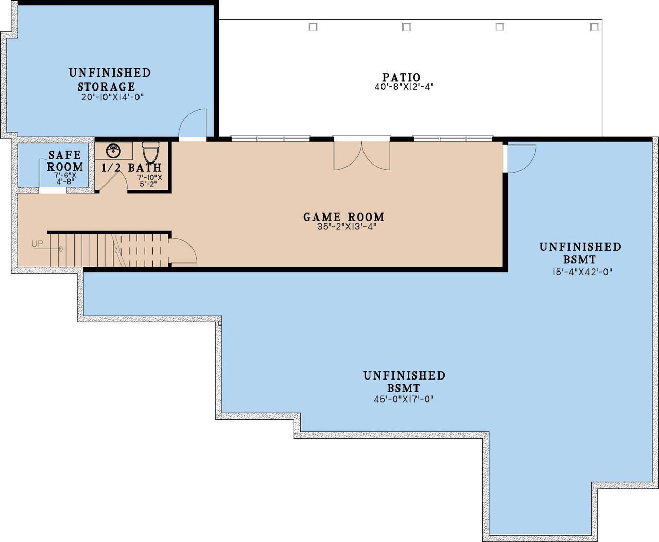 Farmhouse House Plan - Country Charm 14506 - Basement Floor Plan