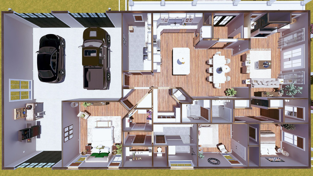 Farmhouse House Plan - 28573 - Optional Floor Plan