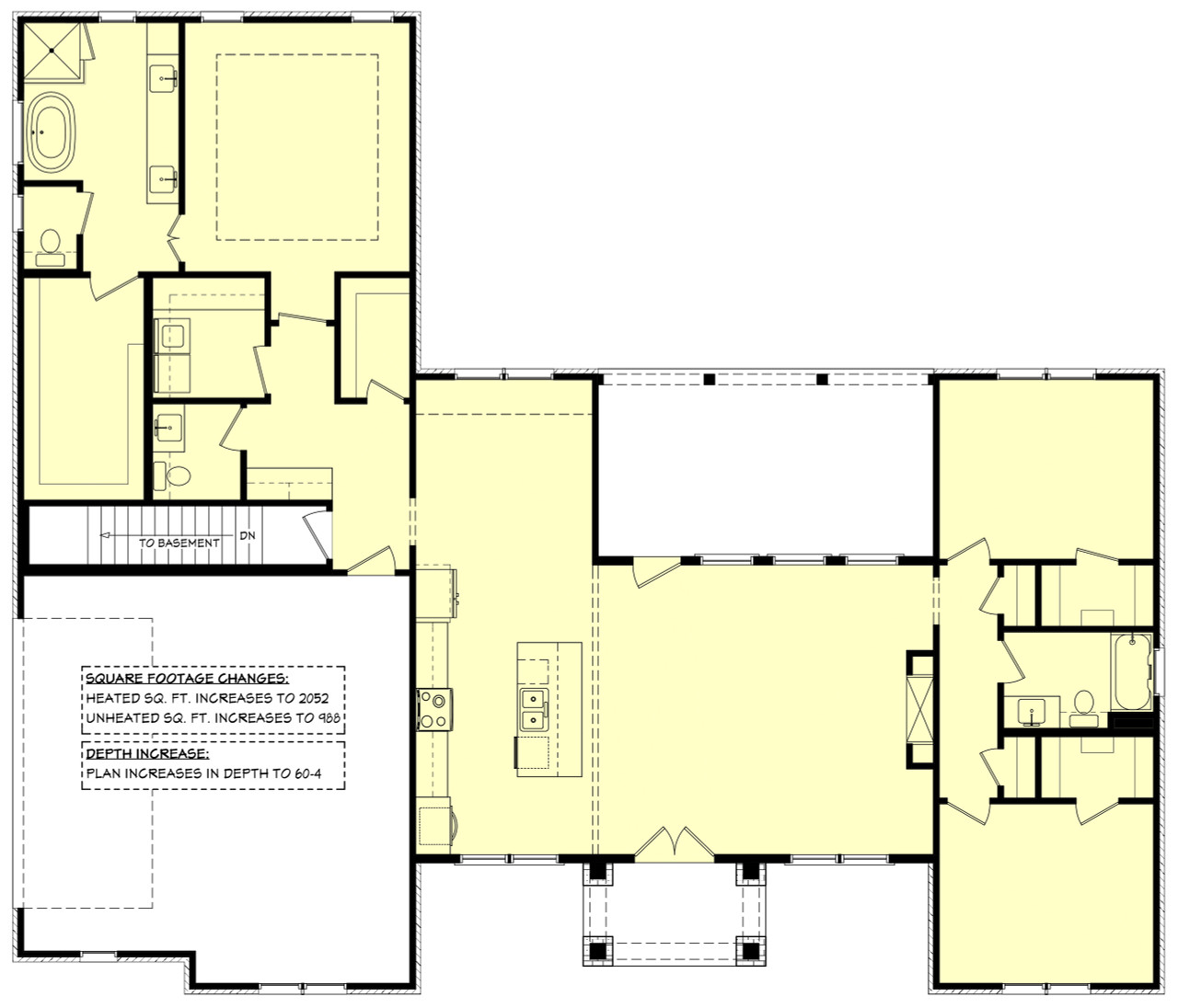Ranch House Plan - Austin Lane 48711 - Optional Floor Plan