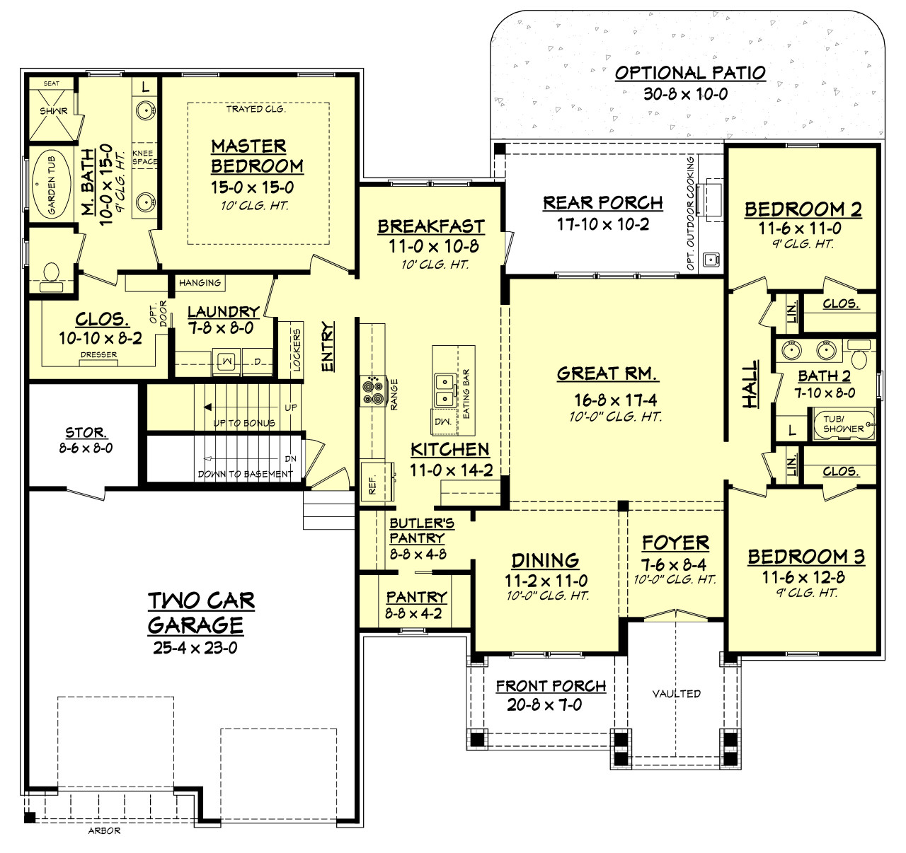 Craftsman House Plan - Alpine Court 35527 - Optional Floor Plan