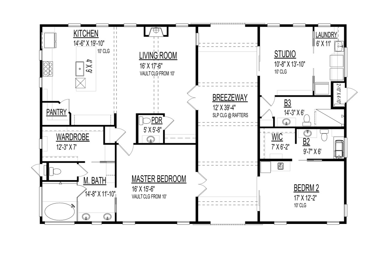 Farmhouse House Plan - 21450 - 1st Floor Plan