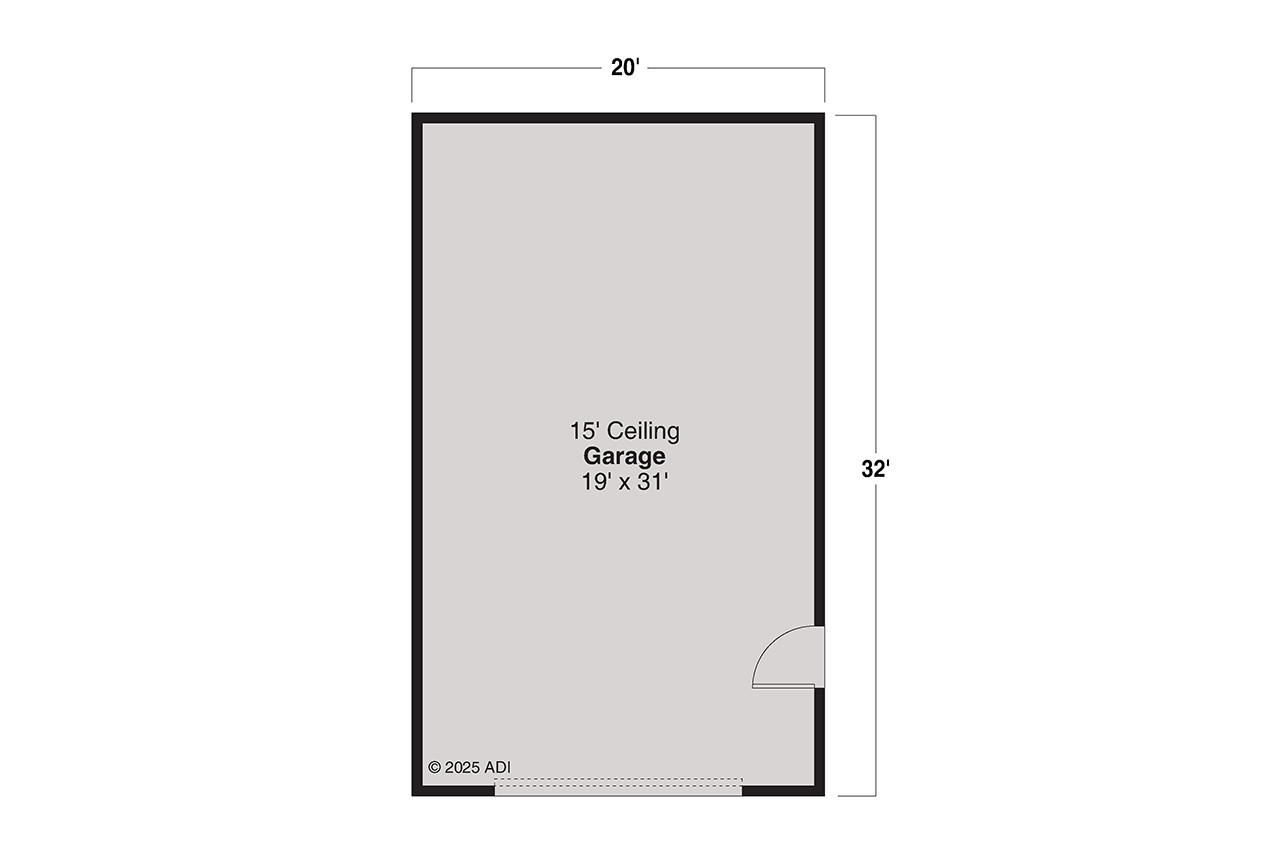 Farmhouse House Plan - Garage 60728 - 1st Floor Plan