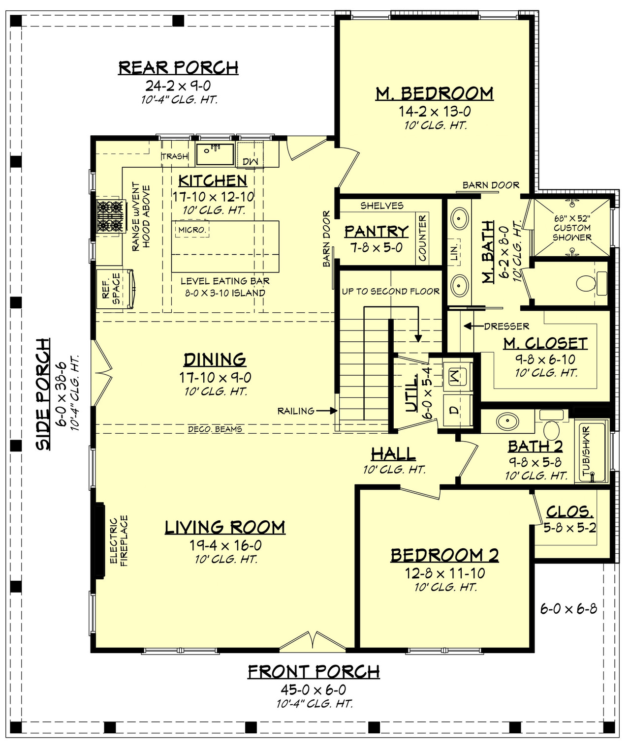Country House Plan - Camden 23983 - 1st Floor Plan