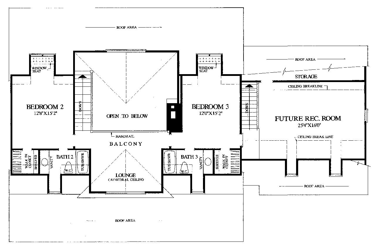Secondary Image - Country House Plan - Back Bay Cottage 19416 - 2nd Floor Plan