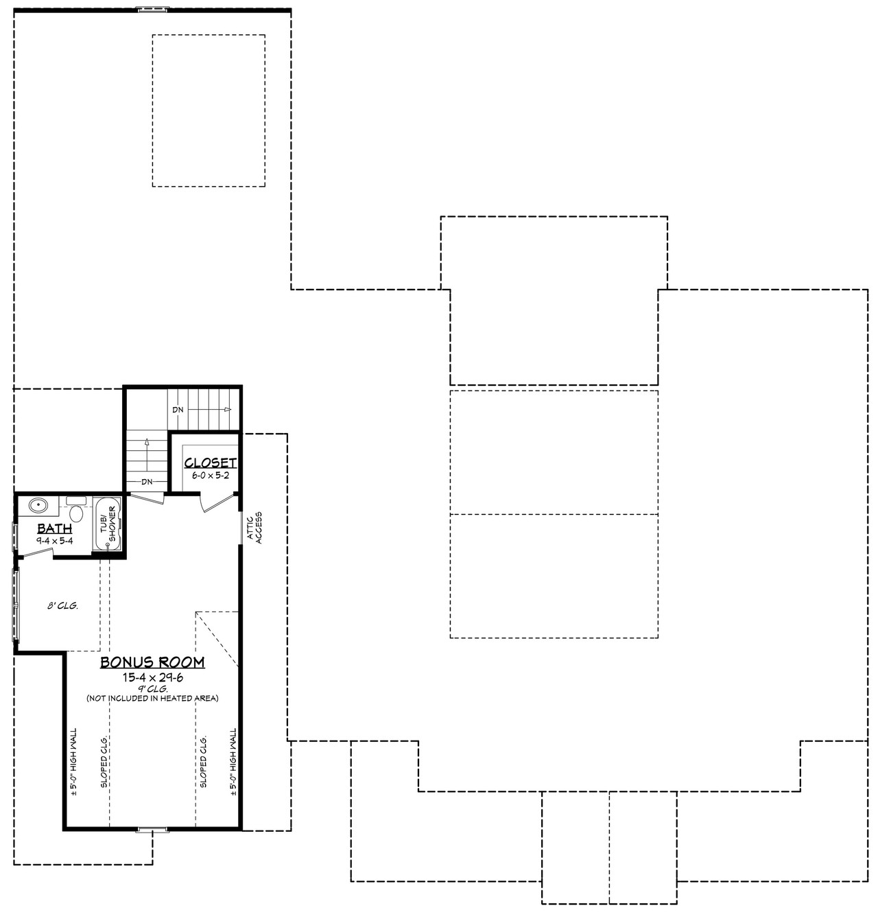 Secondary Image - Craftsman House Plan - Barton Hills 64258 - 2nd Floor Plan