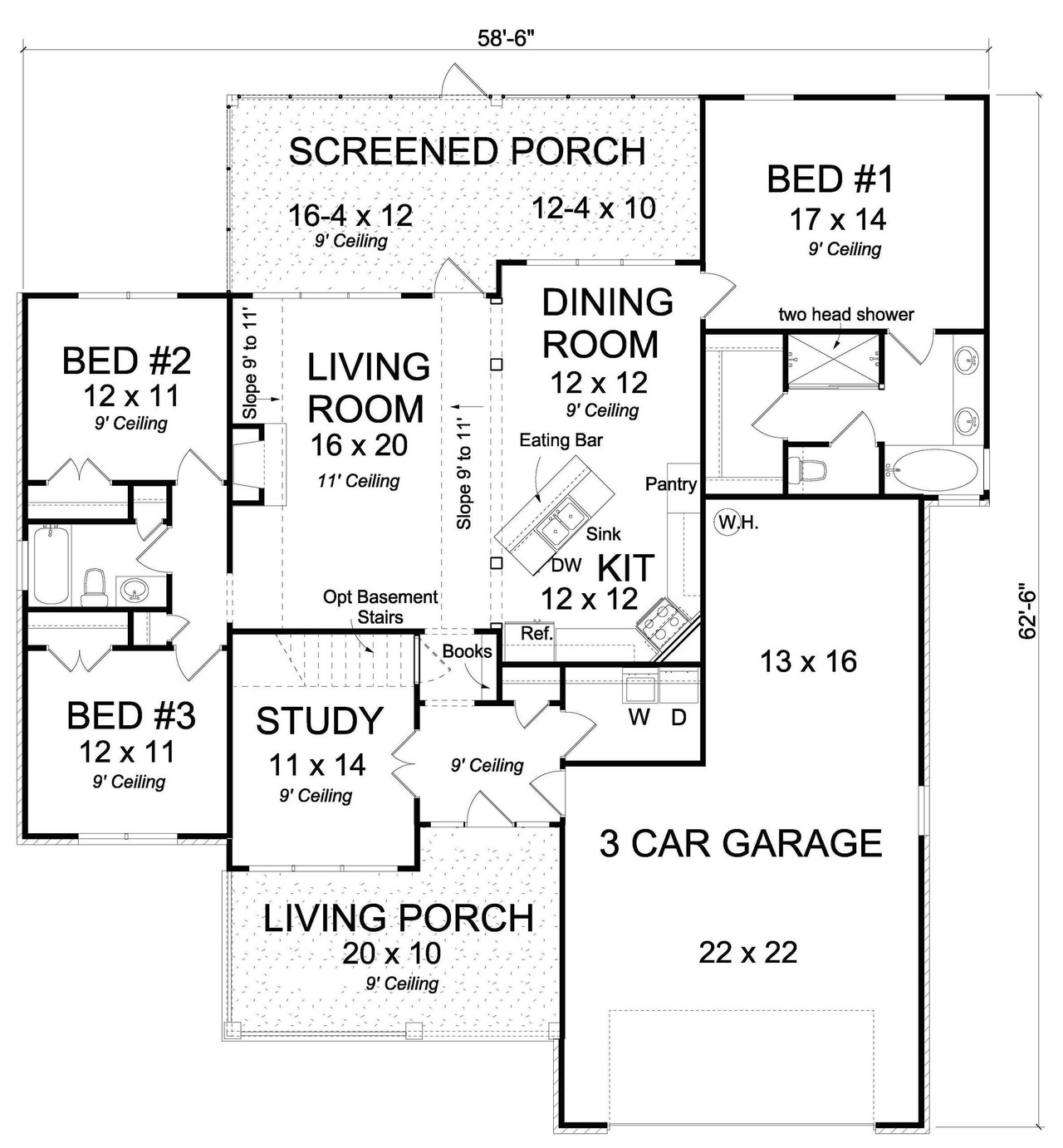 Cottage House Plan - Westbay 38205 - 1st Floor Plan