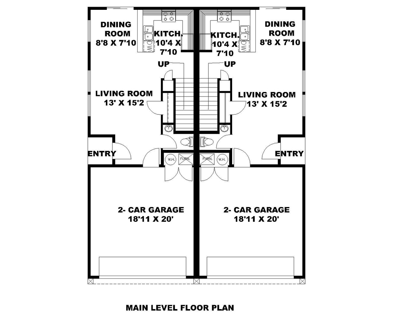 Traditional House Plan - 24645 - 1st Floor Plan