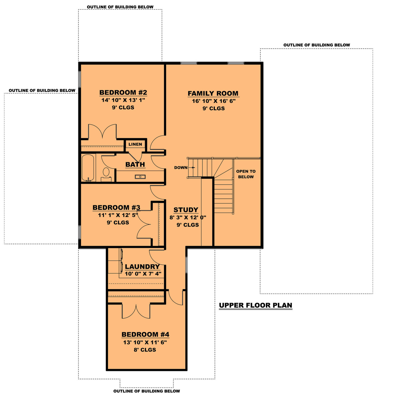 Farmhouse House Plan - The Homestead 63939 - 2nd Floor Plan