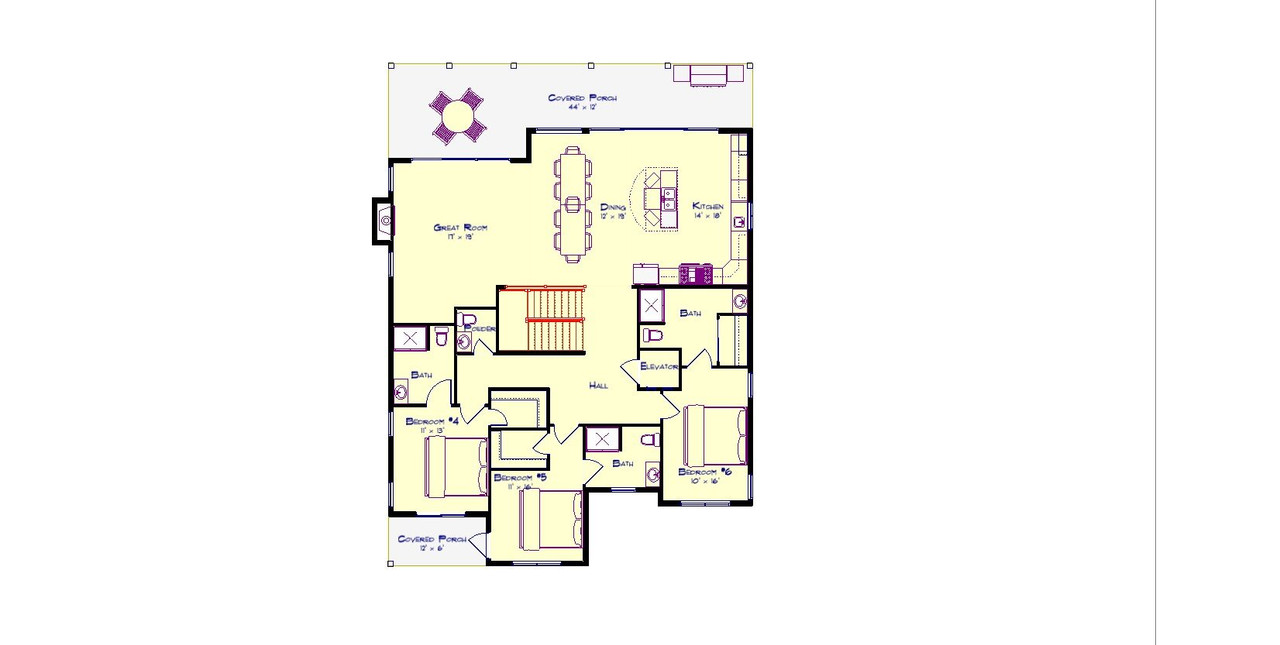 Contemporary House Plan - Causeway 48328 - 2nd Floor Plan