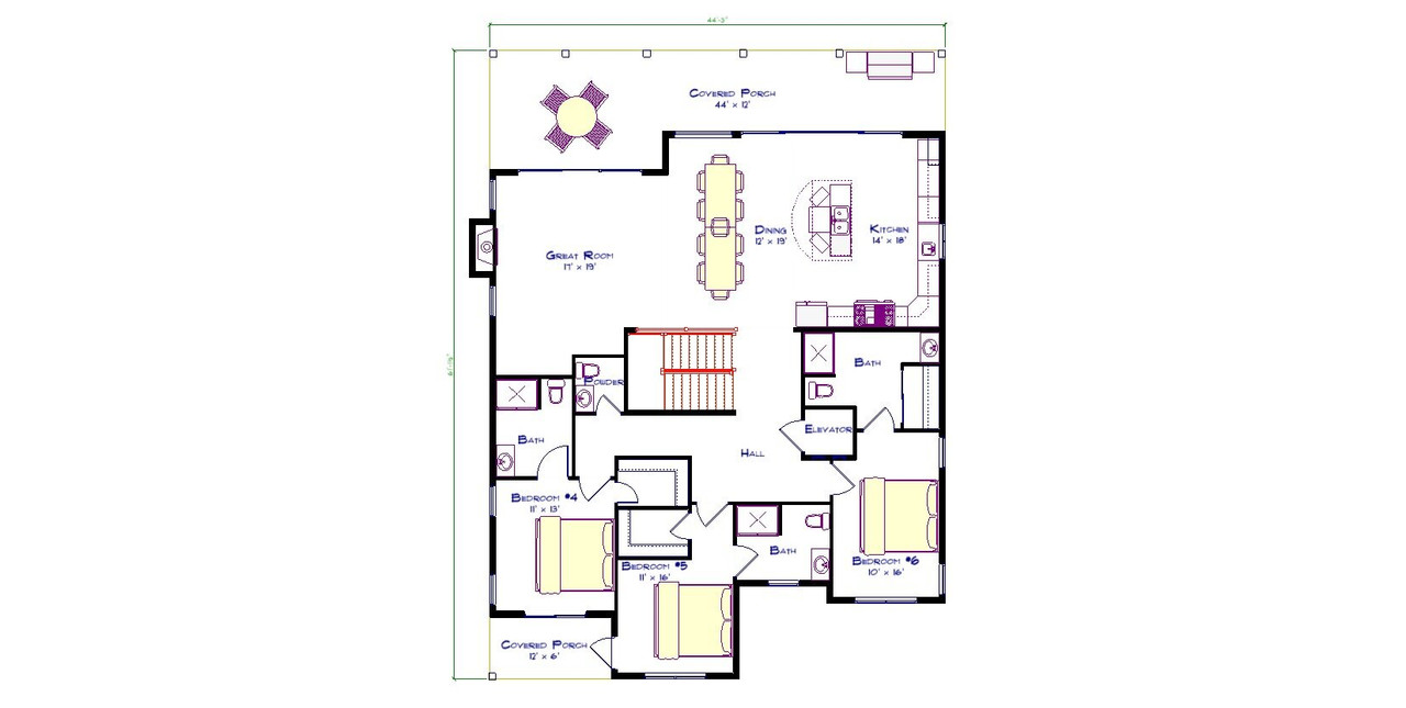 Contemporary House Plan - Causeway 48328 - 2nd Floor Plan