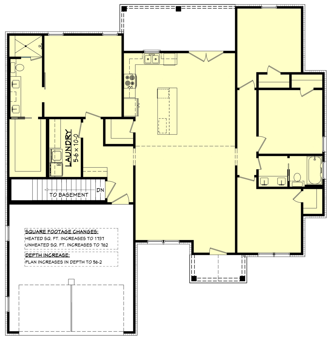 Farmhouse House Plan - Russell 99691 - Optional Floor Plan