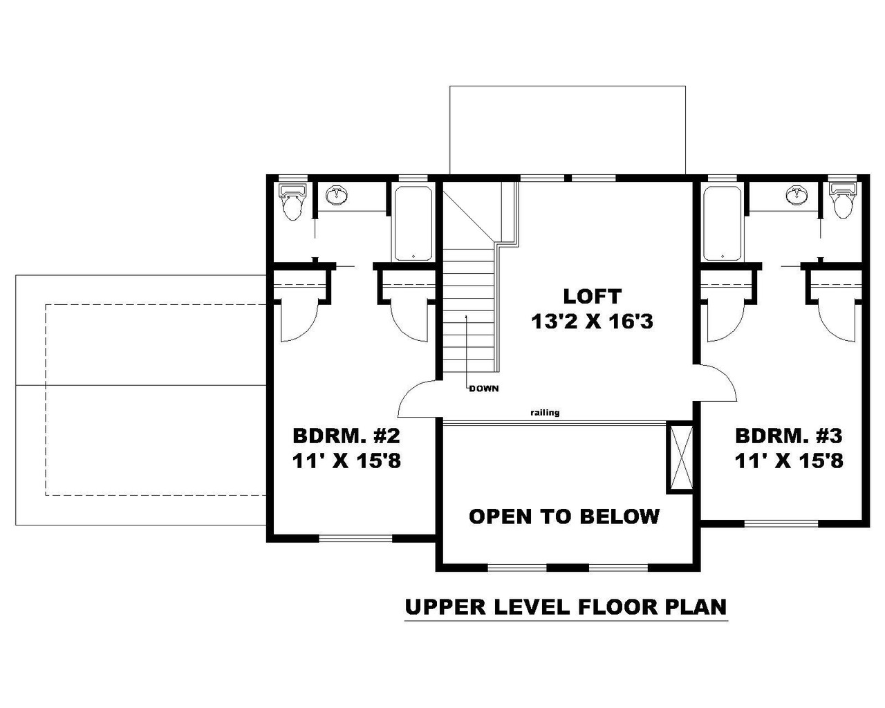 Secondary Image - Craftsman House Plan - 67124 - 2nd Floor Plan