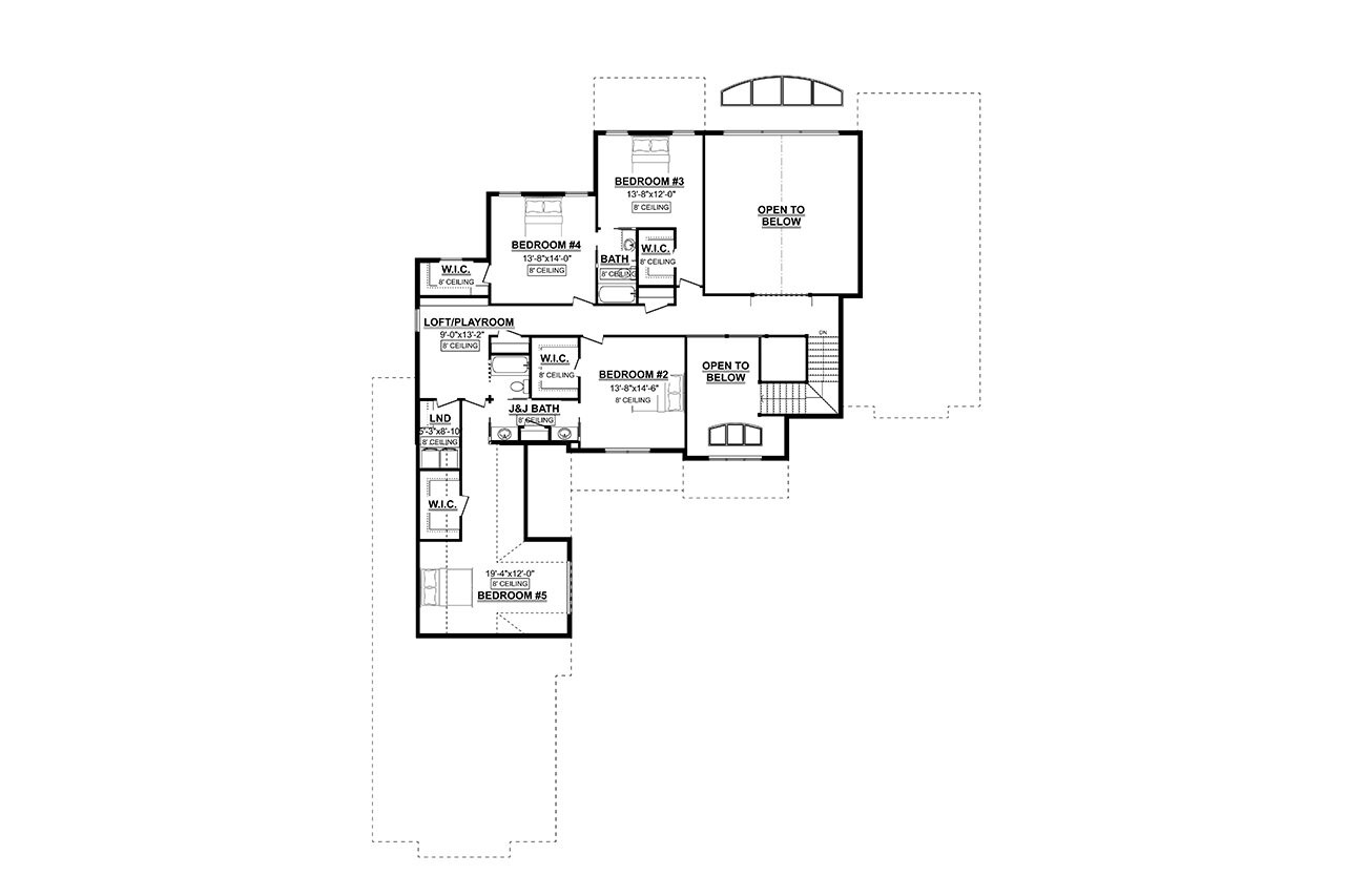 Craftsman House Plan - 78614 - 2nd Floor Plan