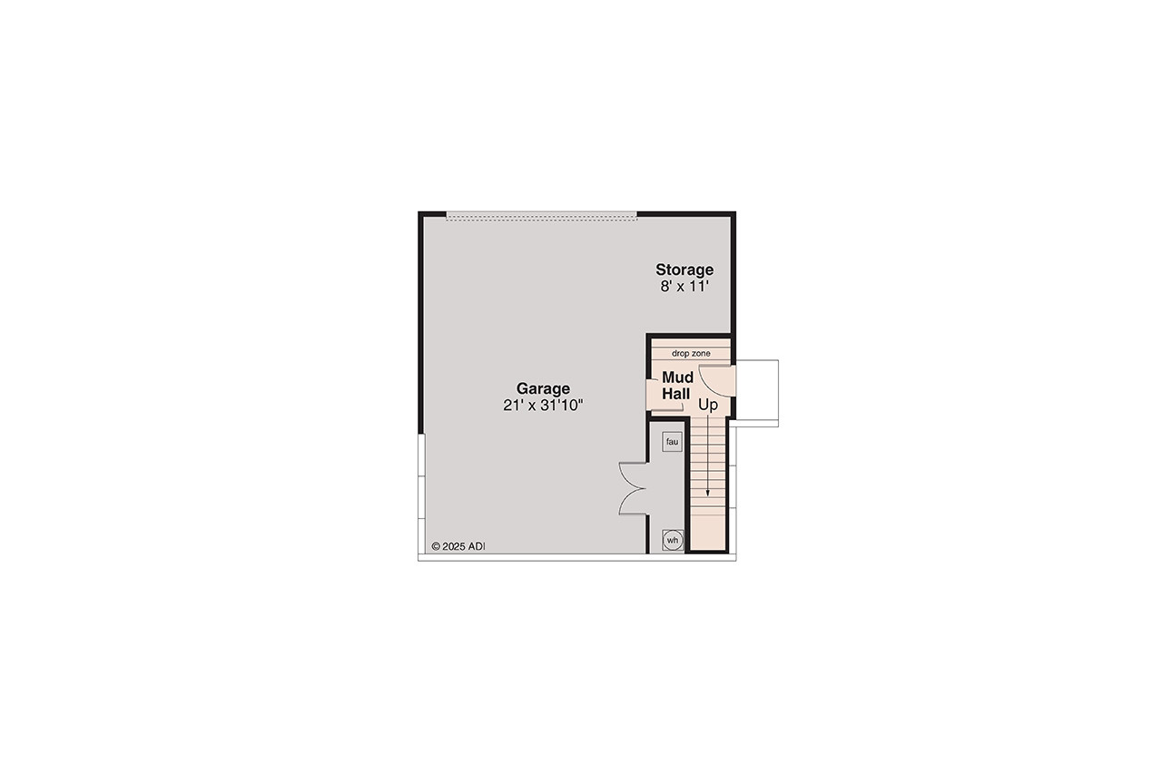 Prairie House Plan - Groveland 3 73800 - Basement Floor Plan