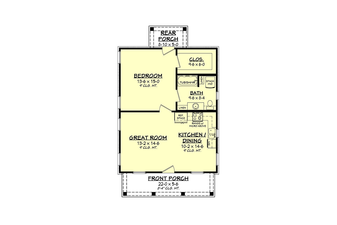 Farmhouse House Plan - Laken 83770 - 1st Floor Plan