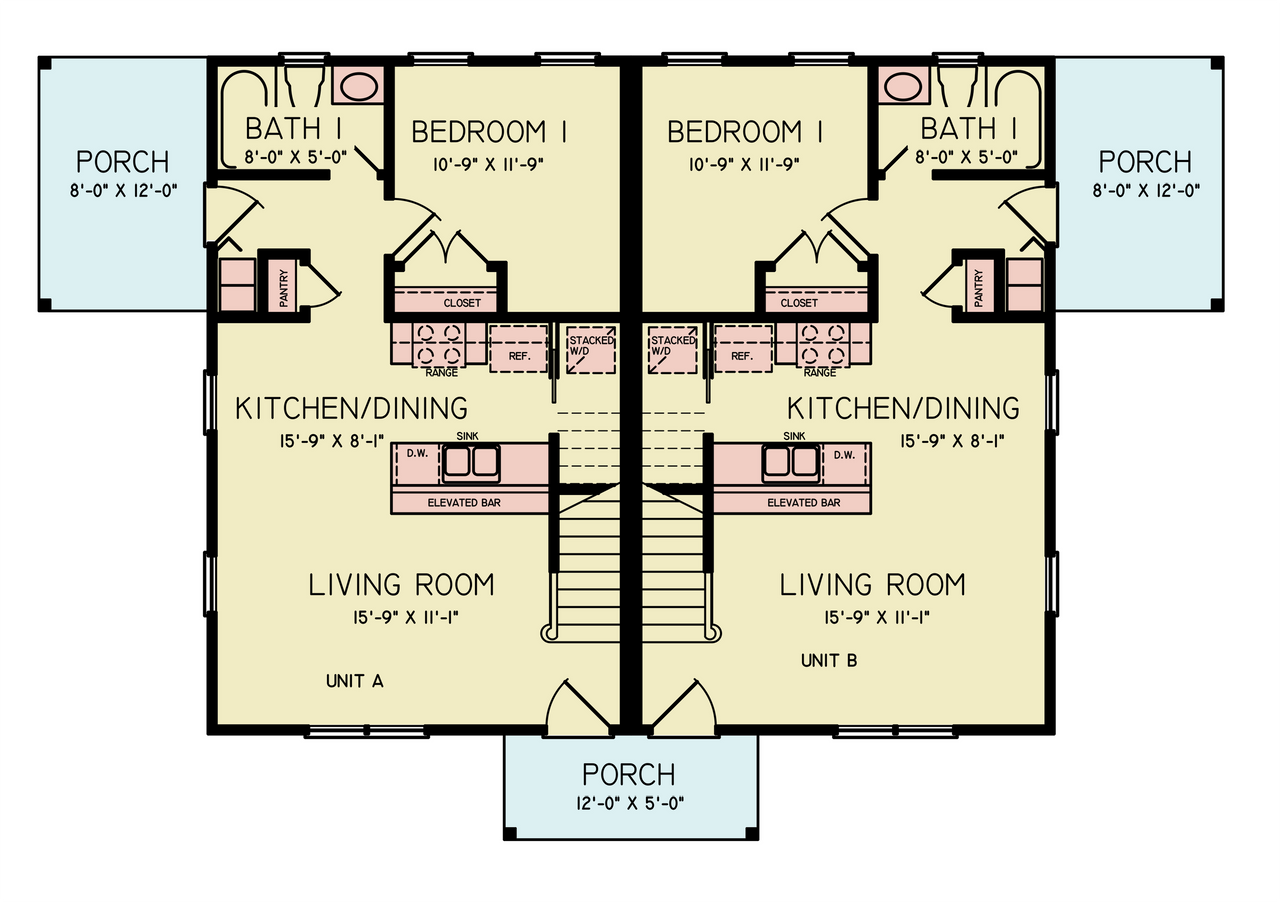 Traditional House Plan - Hunter 58229 - 1st Floor Plan