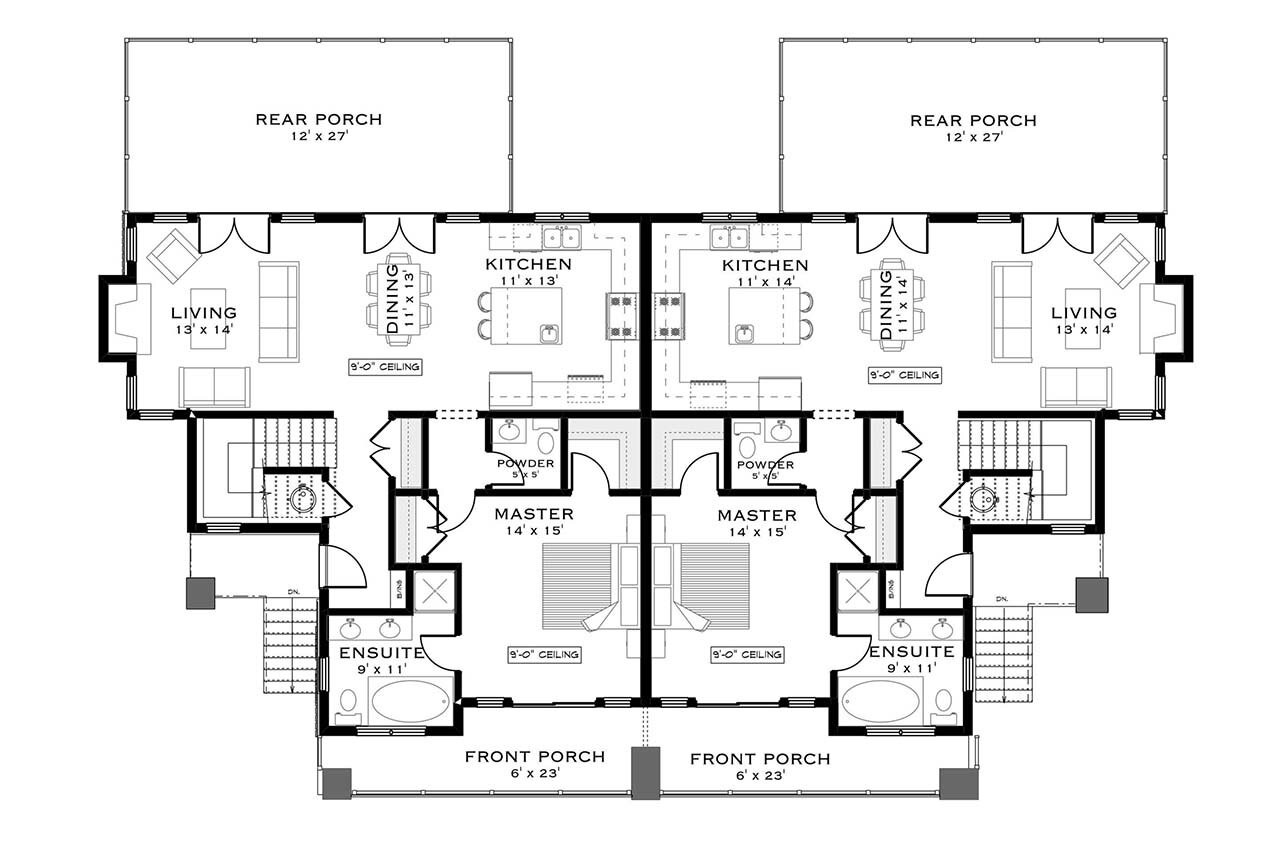 Country House Plan - Castle Rock 92942 - 1st Floor Plan