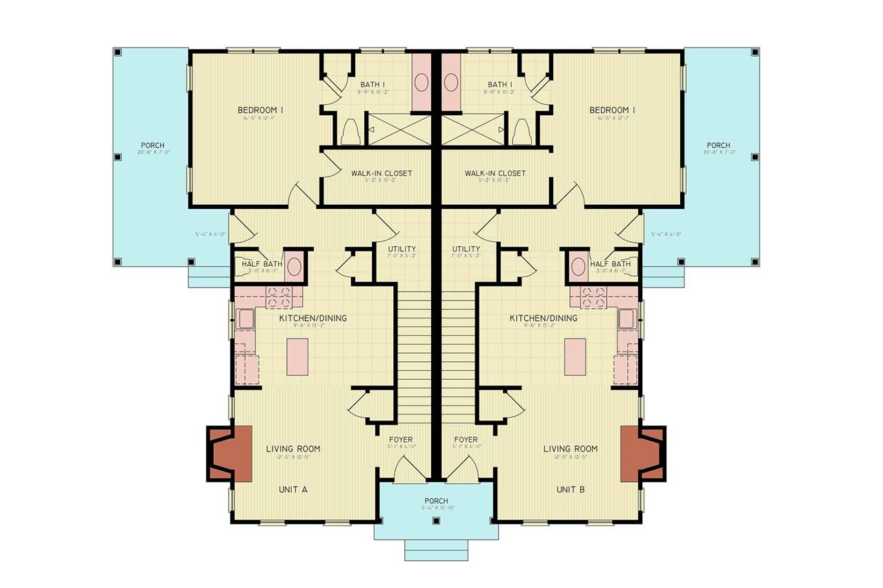Craftsman House Plan - Henry 36941 - 1st Floor Plan