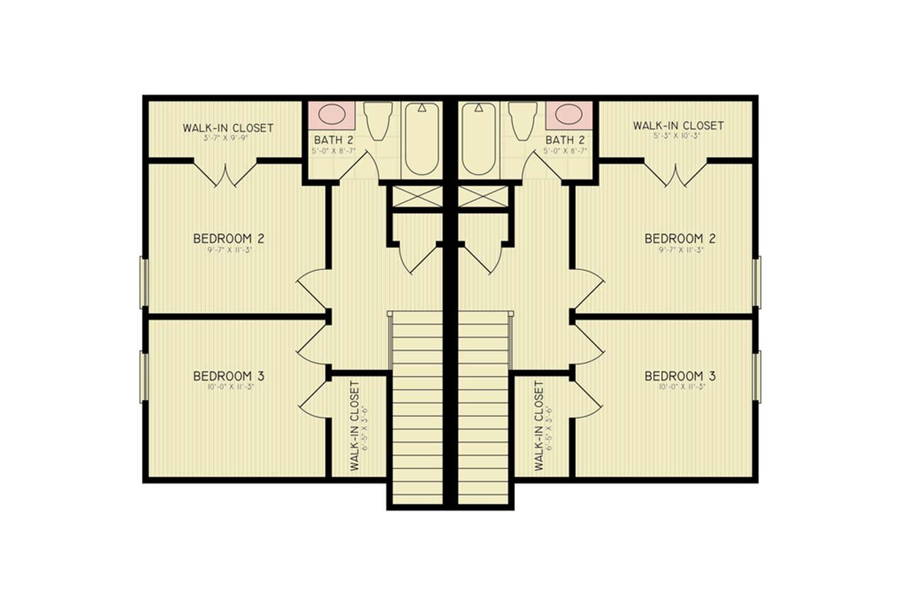 Secondary Image - Craftsman House Plan - Henry 36941 - 2nd Floor Plan