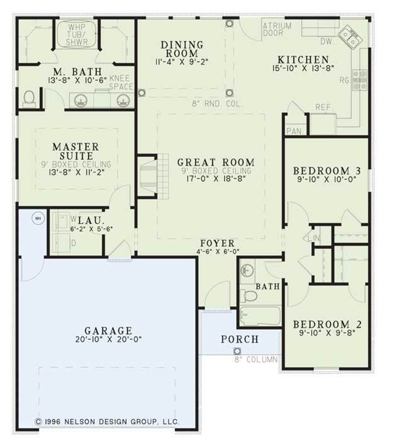Traditional House Plan - Spruce Street 33130 - 1st Floor Plan
