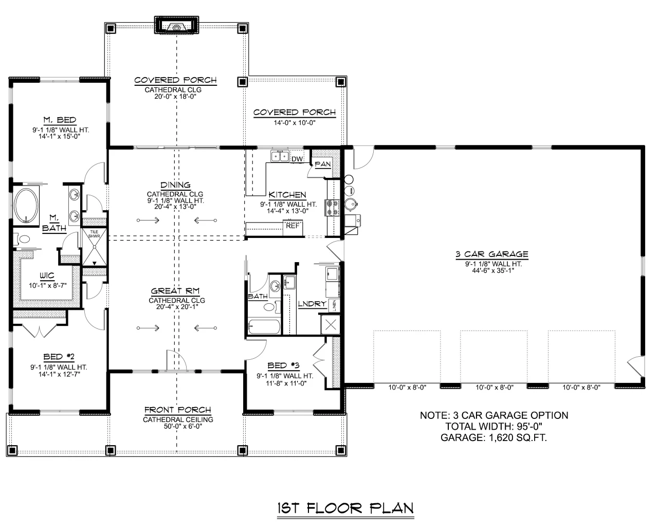 Craftsman House Plan - 66717 - Optional Floor Plan