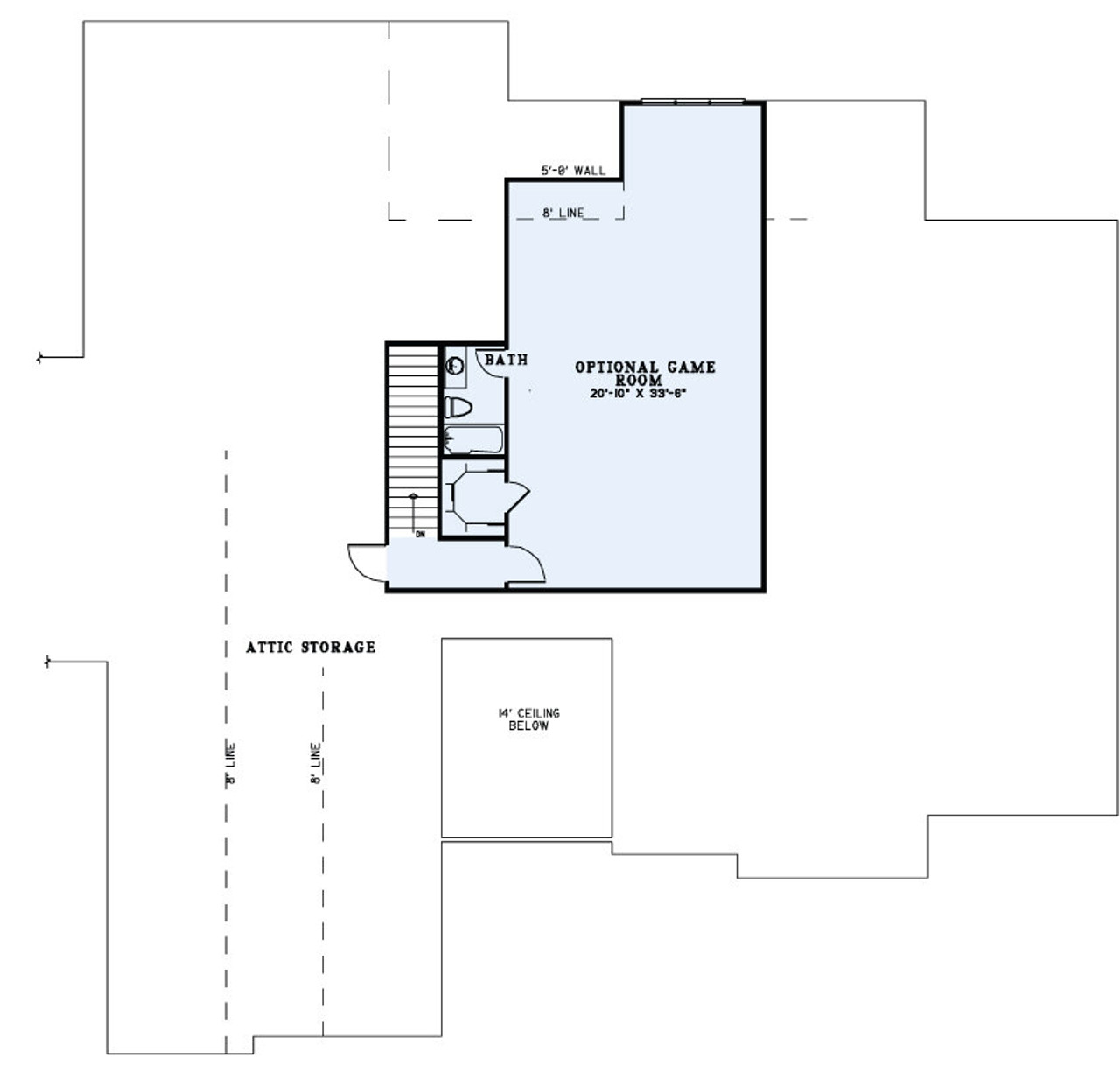 Secondary Image - European House Plan - Cobblestone Drive 58242 - 2nd Floor Plan