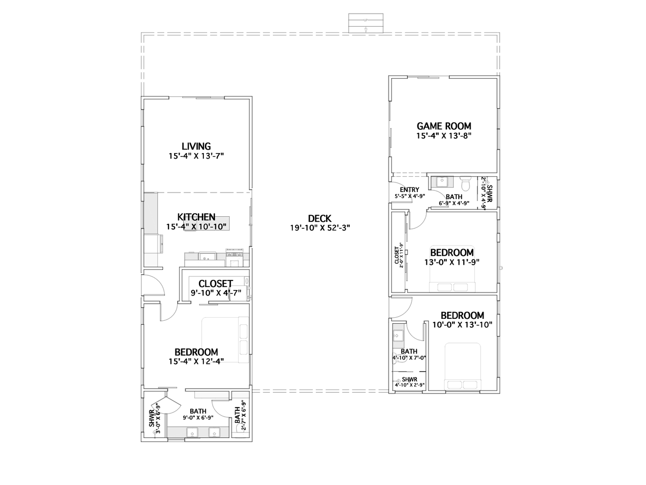 Contemporary House Plan - The Turks Head 51546 - 1st Floor Plan