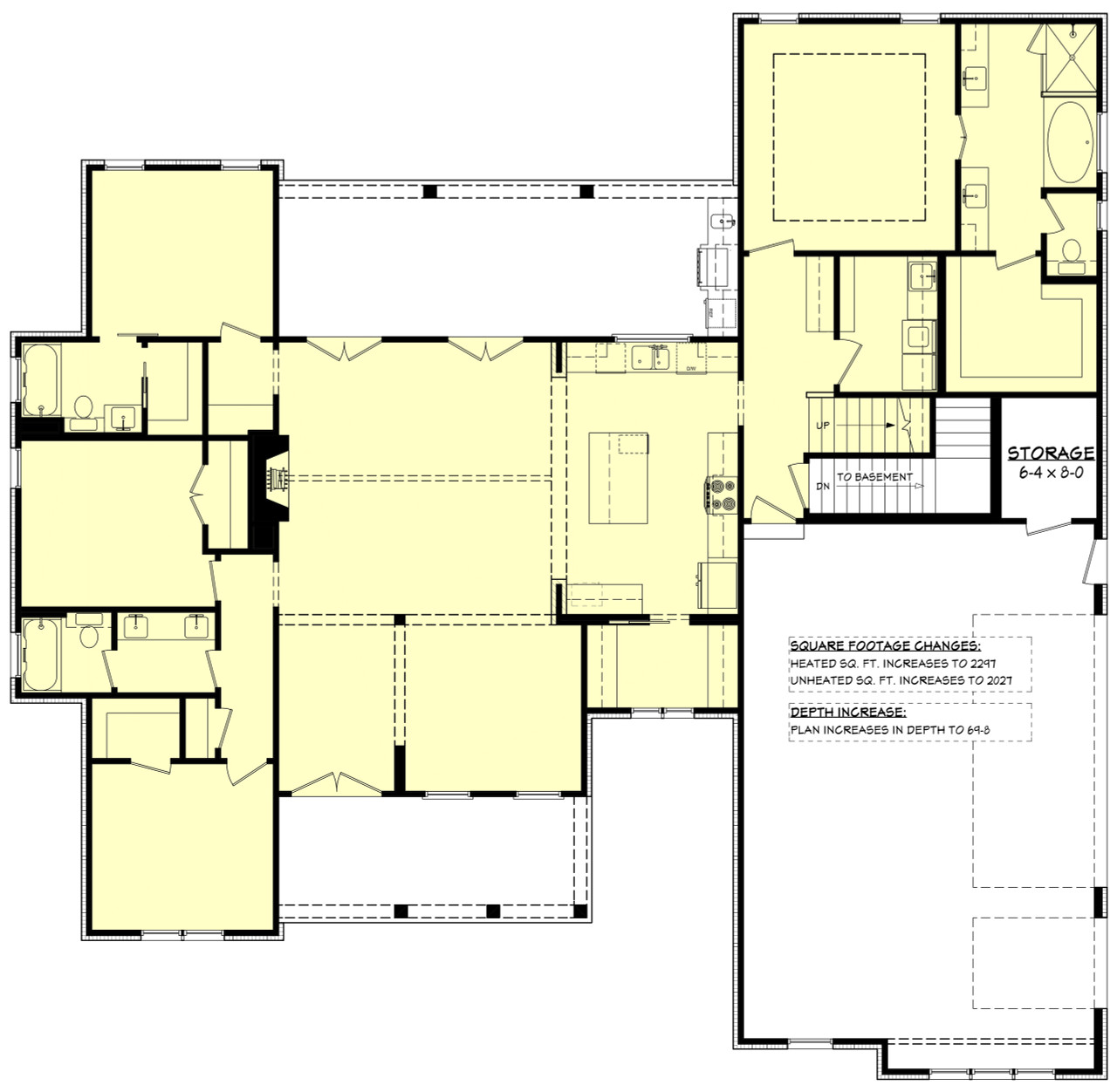 Farmhouse House Plan - Ansley Court 99884 - Optional Floor Plan