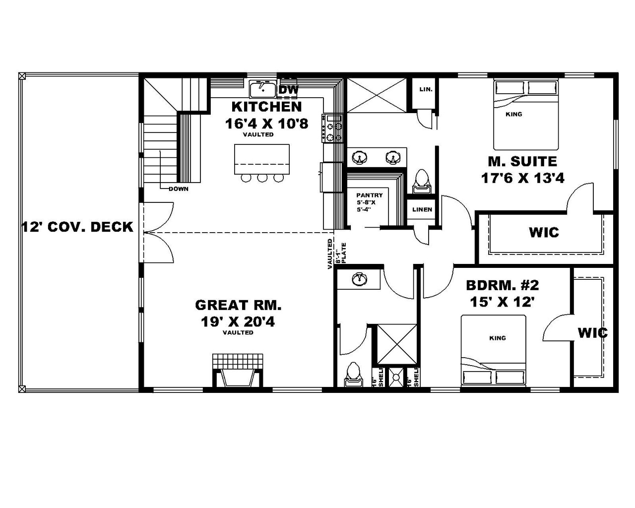 Secondary Image - Mountain Rustic House Plan - 30216 - 2nd Floor Plan