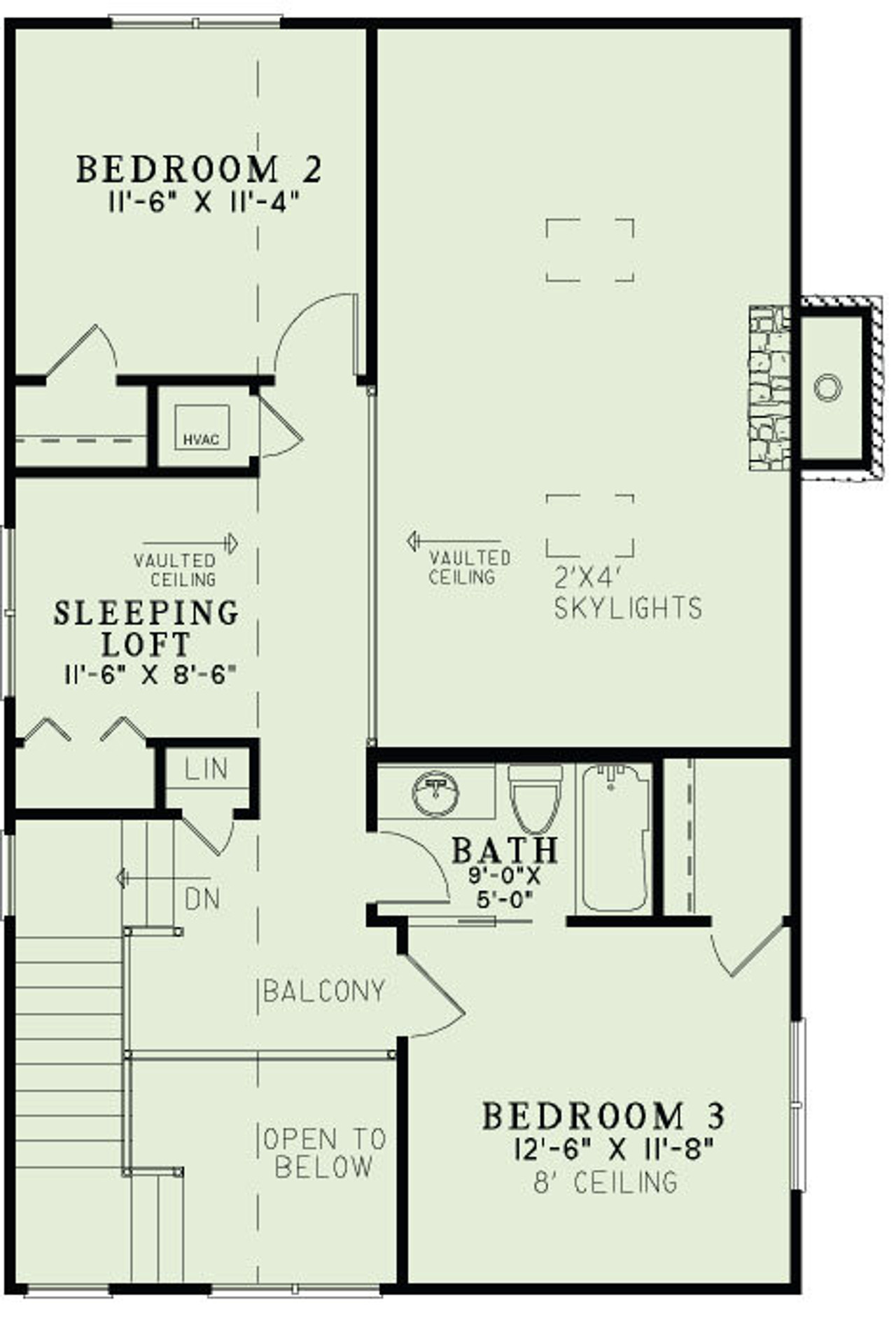 Craftsman House Plan - Angler Retreat 21424 - 2nd Floor Plan