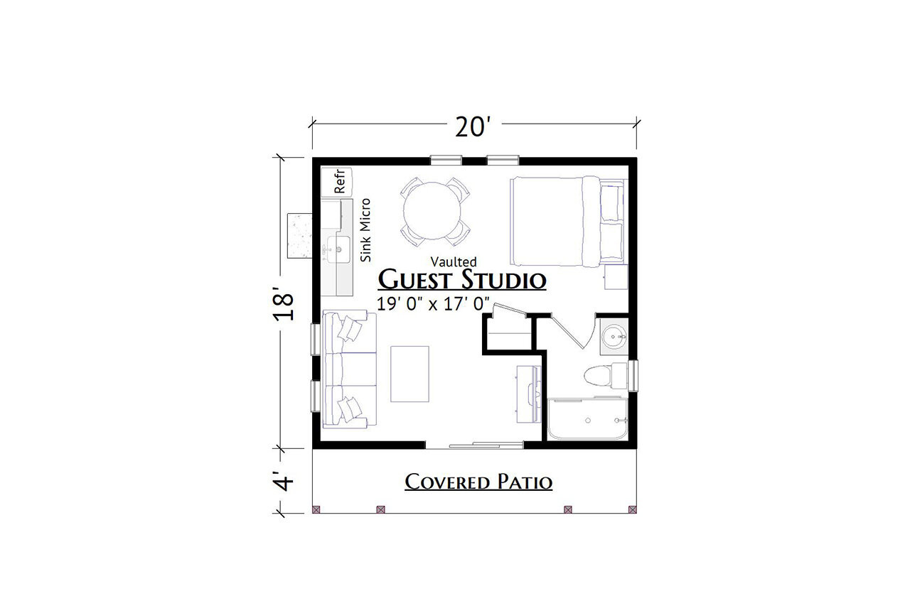 Modern House Plan - Be My Guest 17661 - 1st Floor Plan