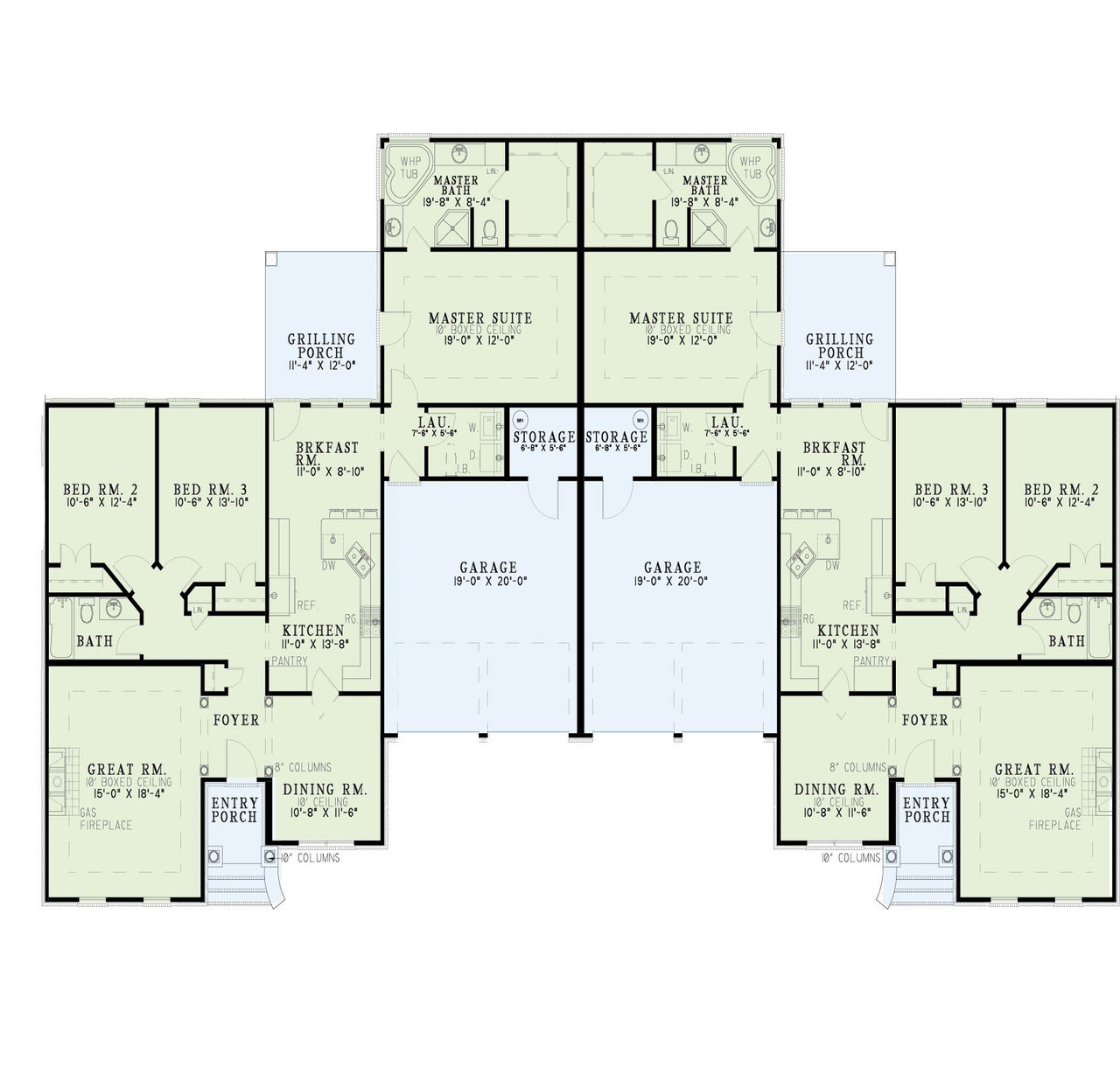 Traditional House Plan - Carriage Hill 46018 - 1st Floor Plan