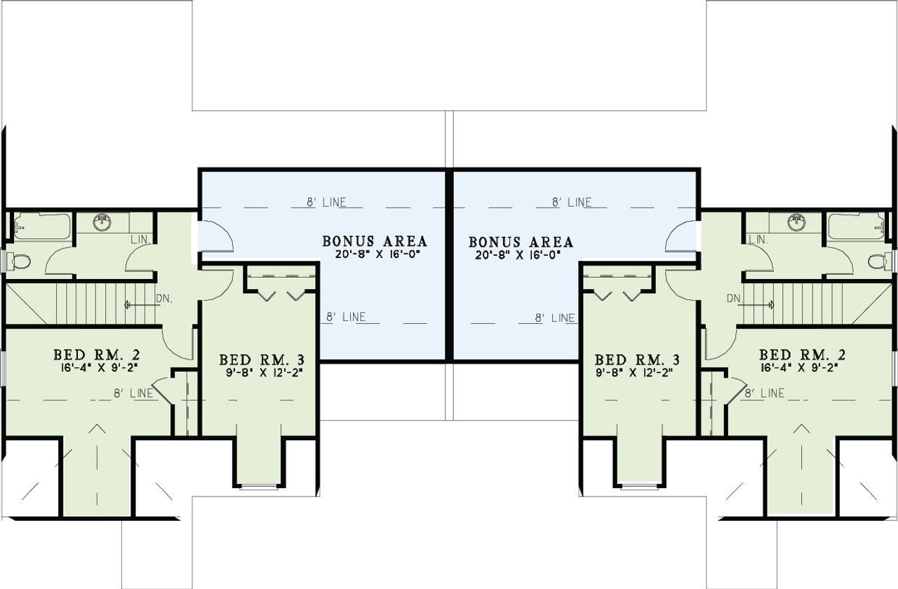 Traditional House Plan - Rosewood 58788 - 2nd Floor Plan