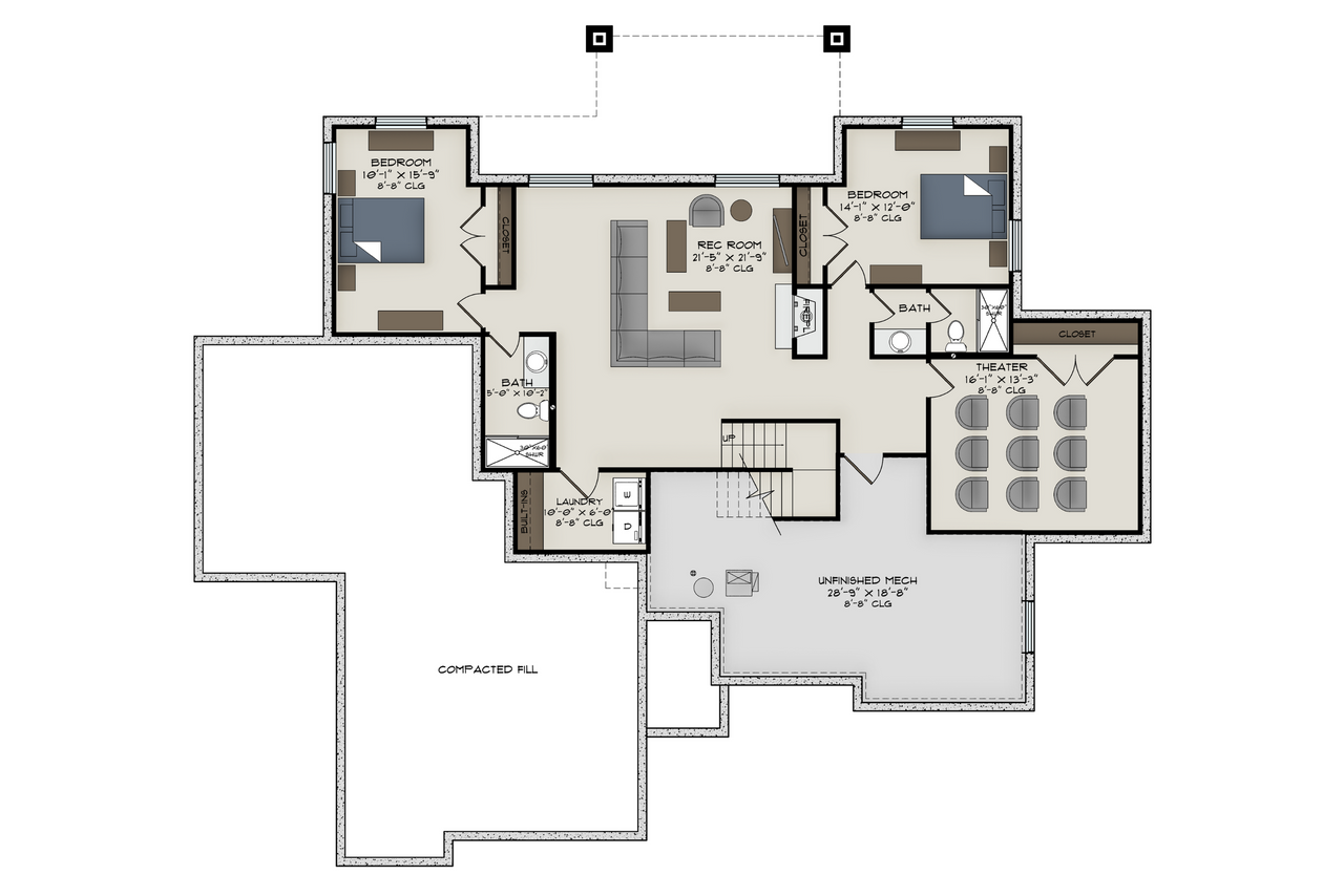 Farmhouse House Plan - Beech 15722 - Optional Floor Plan