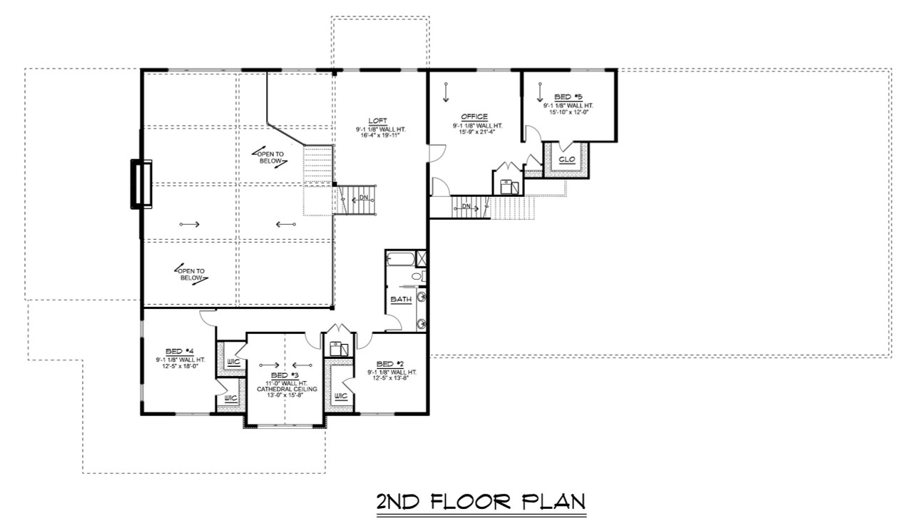 Farmhouse House Plan - 97015 - 2nd Floor Plan