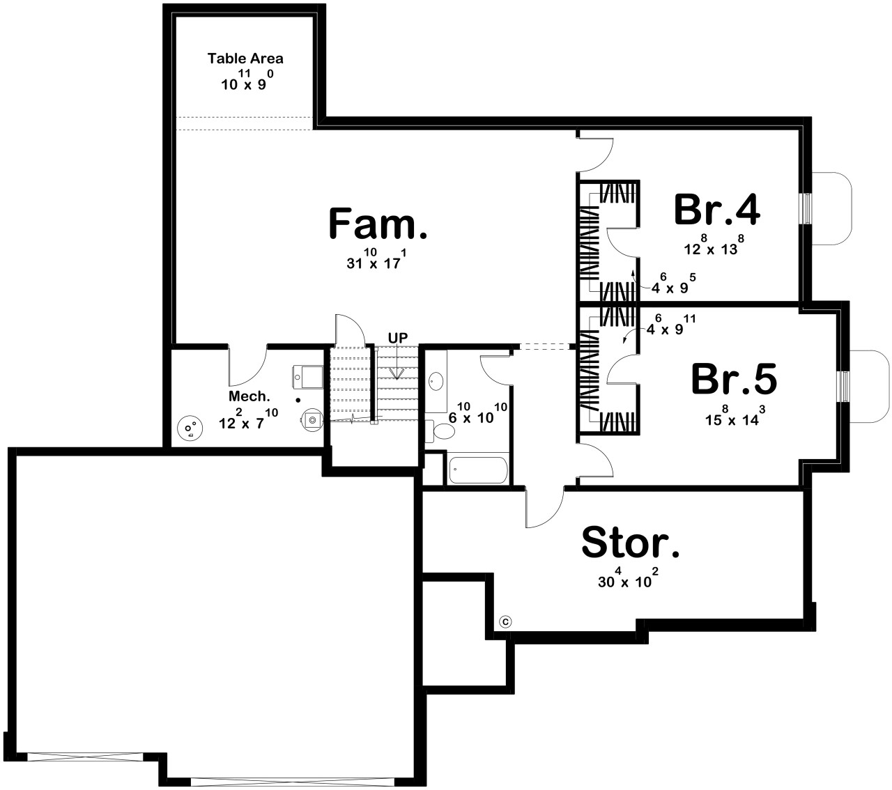 Traditional House Plan - Torrance 31359 - Optional Floor Plan